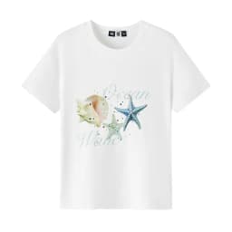 Semir Vacation Style Short Sleeve T-Shirt Women Petite Fit Cooling Print 2025 New Summer Beachwear Ideal for Tropical Holidays