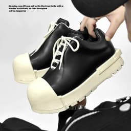 Sneakers Casual Plus Size 43 44 Mens Womens Designer Big-head Board Shoes Fashion Casual Leather Height Increased Platform Shoes
