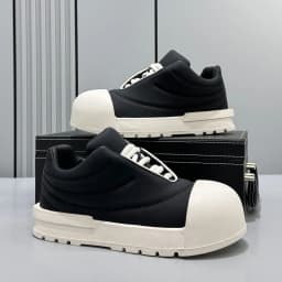 Sneakers Casual Plus Size 43 44 Mens Womens Designer Big-head Board Shoes Fashion Casual Leather Height Increased Platform Shoes