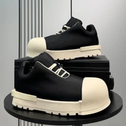 Sneakers Casual Plus Size 43 44 Mens Womens Designer Big-head Board Shoes Fashion Casual Leather Height Increased Platform Shoes