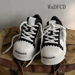 Sneakers Casual Plus Size 43 44 Mens Womens Designer Big-head Board Shoes Fashion Casual Leather Height Increased Platform Shoes