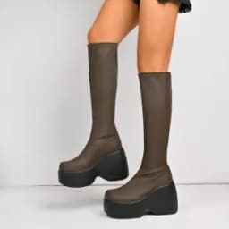 2026 Brand New Gothic Style Sexy Elegant Chunky Platform Women Ankle Boots Big Size 43 Walking Comfy Woman Shoes Platform Shoes