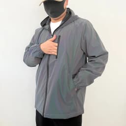 Night Colored Reflective Jacket Men Outdoor Cycling Jogging Windproof Hooded Coats Hip-hop Rock Streetwear Safety Couple Clothes