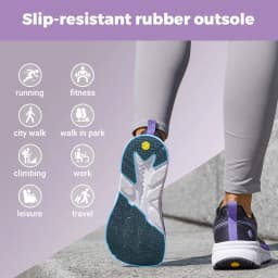 Fitville Women'S Walking Shoes Wide Toe Box Sneakers Non-Slip Athletic Tennis Running Shoes For Swollen Feet Pain Relief