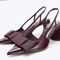 Summer New Women's Shoes with Black Bow Decoration, Exposed Heels, Thick Heels, Pointed High Heels, Shallow Sandals