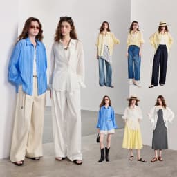 TOYOUTH Women Shirt 2026 Spring New Lyocell Acetate Vacation Commuter Shirt