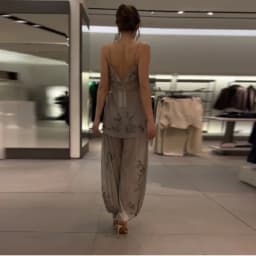 Fashion Sequin Splice Lantern Pants Sets Women Chic Embroidery Mesh Spaghetti Strap Backless Sling Suit New Lady Daily Date Wear