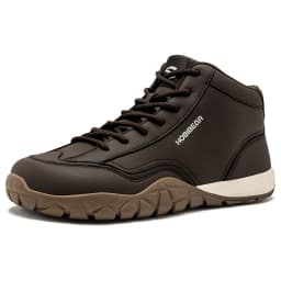 HOBIBEAR Mid-Top Hiking Boots Mens Womens Wide Width Trail Running Sneakers Outdoor Walking Non-Slip Ankle Shoes
