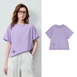 TOYOUTH Women's Cotton Dog Embroidery T-Shirt 2026 Summer New Asymmetric Short Sleeve Tee, Cute Animal Graphic