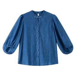 VIMLY Elegant Women Shirt 2026 Spring Autumn Chinese Style Lantern Sleeve Blouse for Woman Female Chiffion Tops A3002