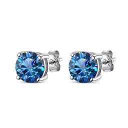 KNOBSPIN D Color Moissanite Earring S925 Sterling Sliver Plated with 18k White Gold Earring for Women Man Sparkling Fine Jewelry