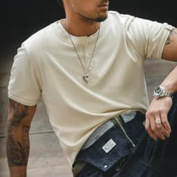 Maden Men's Vintage Heavyweight Henley Shirts Short Sleeve Casual Solid T-Shirt Basic Plain 100% Cotton Tee Shirts Summer Tops