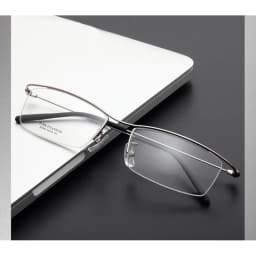 HDCRAFTER Titanium Metal Glasses Frame for Men Half Rim Rimless Eyeglasses Cool Optical Eyewear Prescription Spectacles Frame