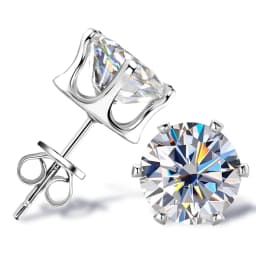 0.1-3ct Moissanite Diamond Stud Earrings for Women Men 925 Silver Original Certified Plated 18k Gold Earring Wedding Jewelry