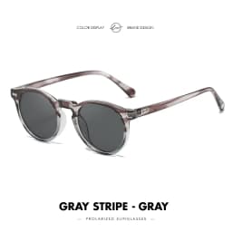 LM Classic Round Polarized Sunglasses Women Men Tea Lens Outdoor Driving Shades Vintage Sun Glasses Unisex UV400 Gafas De Sol