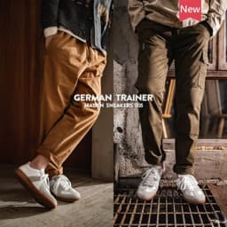 Maden Vintage Patchwork German Trainer Sneakers Unisex Spring and Summer Sports Casual Shoes Lace-up Outdoor Shoes