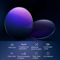 ZENOTTC Resin Aspheric 1.56 1.61 1.67 Prescription Sunglasses Lenses Optical Myopia Polarized UV400 Sun Glasses Lens