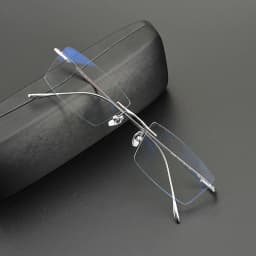 2026 Pure Titanium Ultra-Light Square Rimless Glasses Frame Men Women Fashion Business Rectangle Daily Eyeglasses Eyeware Gafas