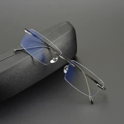 2026 Pure Titanium Ultra-Light Square Rimless Glasses Frame Men Women Fashion Business Rectangle Daily Eyeglasses Eyeware Gafas