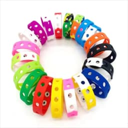 20pcs/lot Mix Style Random Silicone Bracelet Wristband 18cm Fit Shoe Charms Shoe Buckle Wristband Rubber Wrist Strap