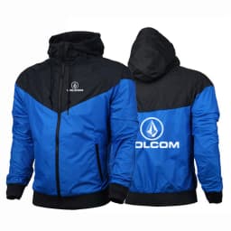 Spring and Autumn VOLCOM Printing 2025 Men's Thin Windproof Casual Hooded Color Matching Fashion Five-Color Windbreaker Coat