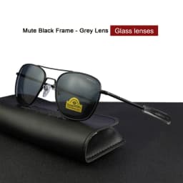 RE Sunglasses Man American Army Military Aviation Pilot Sun Glasses Glass Lens Woman Luxury Brand Vintage Metal Titanium Frame