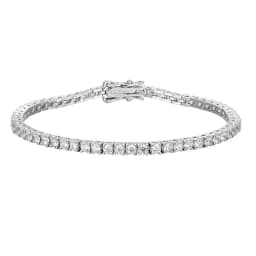 KNOBSPIN 2mm D Color Moissanite Tennis Bracelets for Woman Man Sparkling Diamonds with GRA s925 Sterling Sliver Hip Hop Bracelet