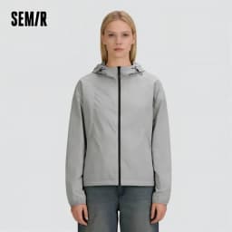 Semir Jacket Women Loose Slimming Summer 2025 New Cool Feeling Hooded Sun Protection Coat for Casual Style