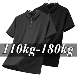 Men Plus Size Polo Shirt Oversized 6XL 7XL Summer Short Sleeve T Shirts Black Loose Male Shirt Men Clothing Ropa Para Hombre