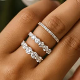 2/3/5mm Moissanite Ring for Women Full Eternity Wedding Band 925 Silver Certified Lab Diamond Engagement Rings Classic Jewelry