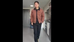 Maden Vintage Men's J001 Detroit Jacket Lapel Collar Warm Quilted Work jacket Heavyweight Cotton Safari Coat for Autumn Winter