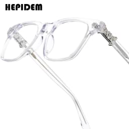 FONEX HEPIDEM Acetate Eyeglasses Frame Men Retro Chrome Glasses Women Brand Designer Square Japanese Handmade Spectacles CH 9395