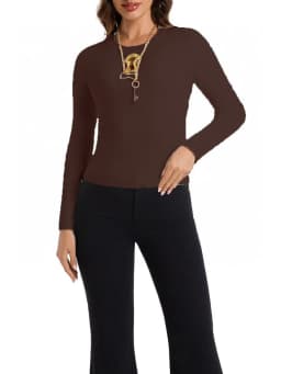 TWOTWINSTYLE Solid Slimming Spliced Sequined Basics Sweaters for Women Round Neck Long Sleeves Hollow Out Casual Sweater Female