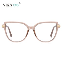 VICKY Stylish Large Frame Simple Geometric Design Anti-blue Light Reading Glasses Customized Prescription Available PFD2210