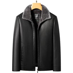 YN-2367 Autumn And Winter Fur Integrated Men's Natural Leather Jacket, Fashionable Slim Fit Top, High-end Men's Warm Artifact