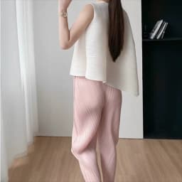 Miyake Elegant Pleated Vest Women's Summer New Irregular Loose Slimming T-shirt Stylish Top Ins Chinese Design Sense Pressure
