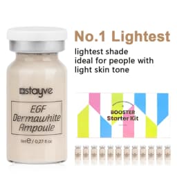 Stayve 8ml BB Cream Glow Booster Serum Starter Kit Natural Salmon DNA Whitening Moisturizing Foundation Care Skin