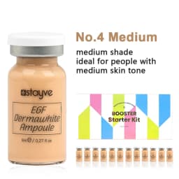 Stayve 8ml BB Cream Glow Booster Serum Starter Kit Natural Salmon DNA Whitening Moisturizing Foundation Care Skin