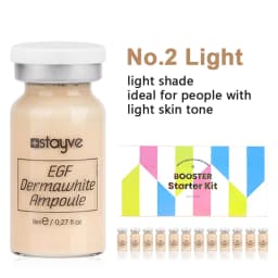 Stayve 8ml BB Cream Glow Booster Serum Starter Kit Natural Salmon DNA Whitening Moisturizing Foundation Care Skin