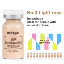 Stayve 8ml BB Cream Glow Booster Serum Starter Kit Natural Salmon DNA Whitening Moisturizing Foundation Care Skin