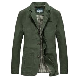 New Cotton Outdoor Comfortable Business Jacket for Men's Spring and Autumn Casual Fashion Suit for Men Blazers Jacket for Man