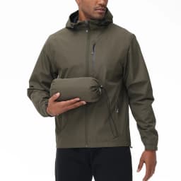 Windbreaker Men Outdoor Jacket Mountaineering Travel Waterproof Hooded Jacket Sports Running Coat Thin Outwear