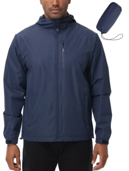 Windbreaker Men Outdoor Jacket Mountaineering Travel Waterproof Hooded Jacket Sports Running Coat Thin Outwear