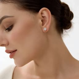 OEVAS Real 0.2CT-3CT D Color Moissanite Four Claws Stud Earrings For Women Top Quality 100% 925 Sterling Silver Wedding Jewelry