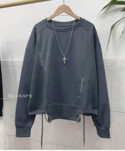 White Hoodie Women Long Sleeve Drawstring Casual Sweatshirts