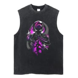 Vintage Vest Washed T-Shirt Anime Dragon Ball Graphic Tank Top Cotton Sleeveless Streetwear Loose GYM T Shirt Men's Clothing