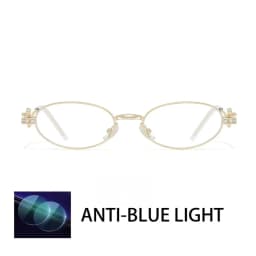 Guvina Fashion Luxury Alloy Prescription Reading Glasses Myopia Eyewear Hyperopia Anti Blue Ray Progressive Photochromic Eyewear