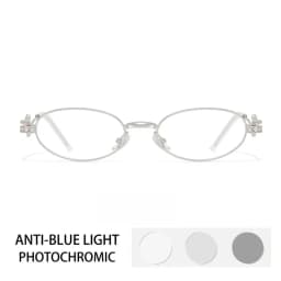 Guvina Fashion Luxury Alloy Prescription Reading Glasses Myopia Eyewear Hyperopia Anti Blue Ray Progressive Photochromic Eyewear