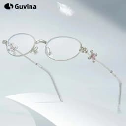 Guvina Fashion Luxury Alloy Prescription Reading Glasses Myopia Eyewear Hyperopia Anti Blue Ray Progressive Photochromic Eyewear