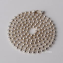 JustNeo 925 Sterling Silver Ball Chain Necklace 15-28 Inch Basic Pendant Compatible Chain Jewelry Accessory